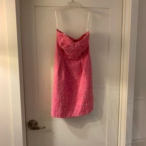 Pink strapless Shoshanna dress